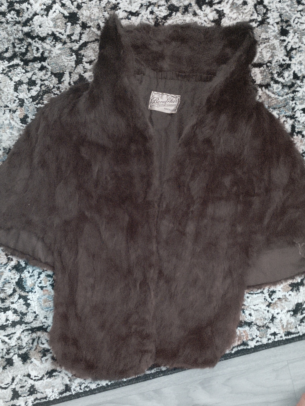 Brown Faux Fur Women's Coat
